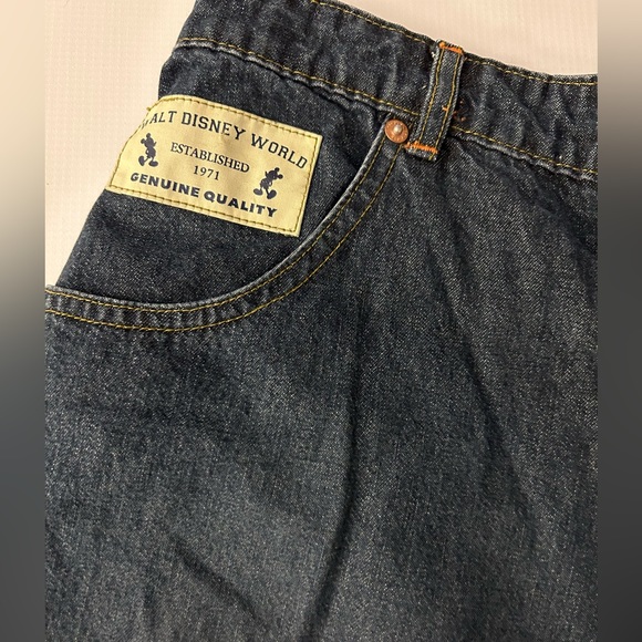 Ladies Denim Shorts w/ Mickey Mouse Ears stitching on back pockets. Walt Disney. - Picture 4 of 4